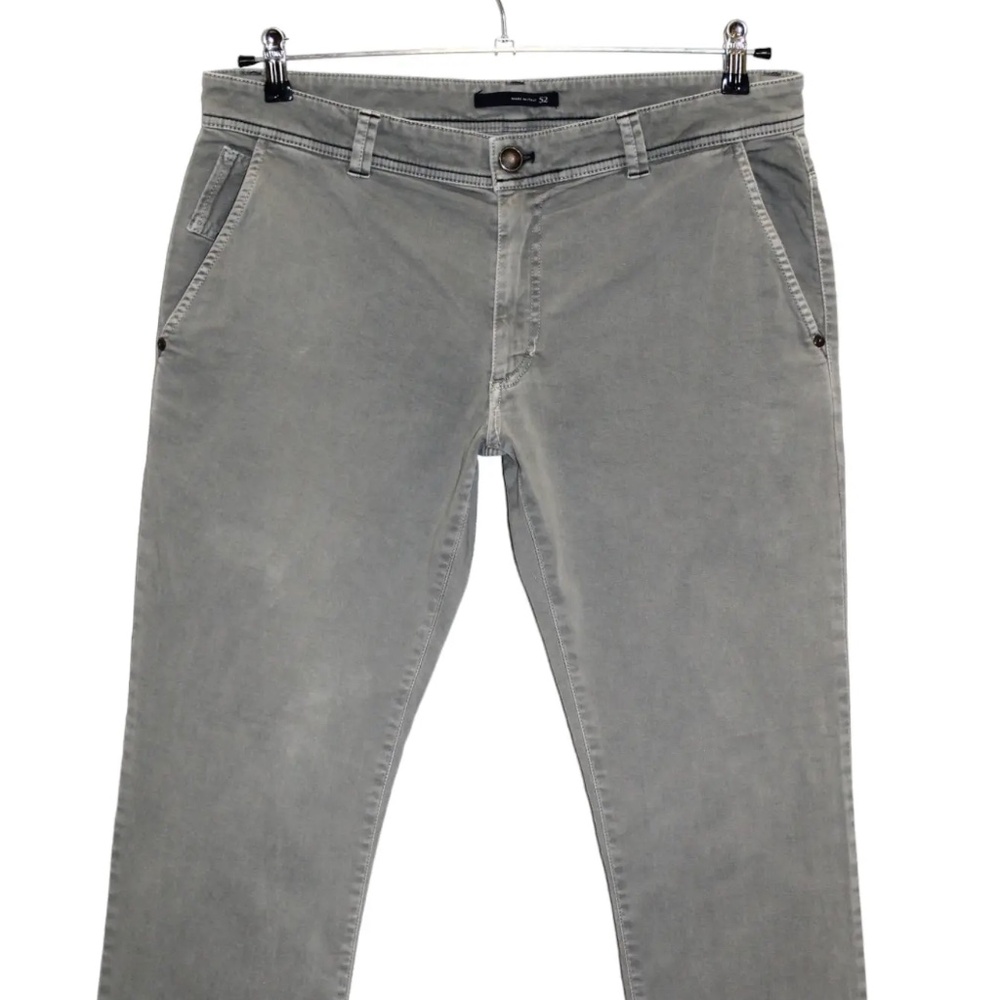 Ermenegildo Zegna Drop 7 Slim Fit Cotton Chino Pants EU 52, 35/36 , 31.5" Inseam